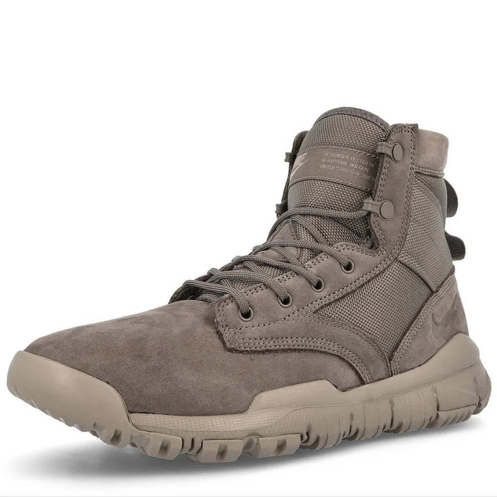 Nike Men's Taupe High-Top Boots